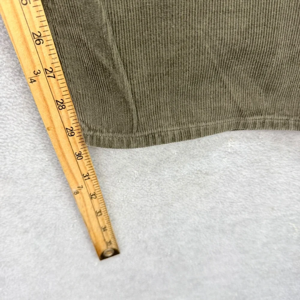 Woolrich Corduroy Pants Mens 42x30 Olive Green Brown Cord Straight 5-Pocket Work